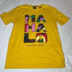 Scotch & Soda Mahalo Everyday Holiday Graphic T-shirt Size Medium